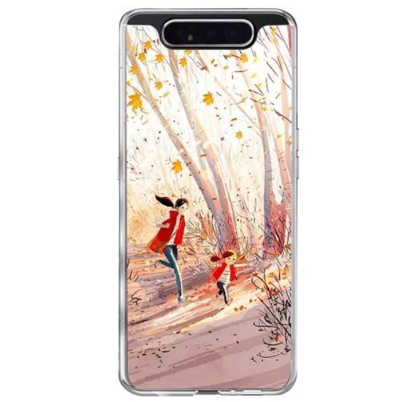 Mintás gél tok Samsung Galaxy A80 - boldog futást