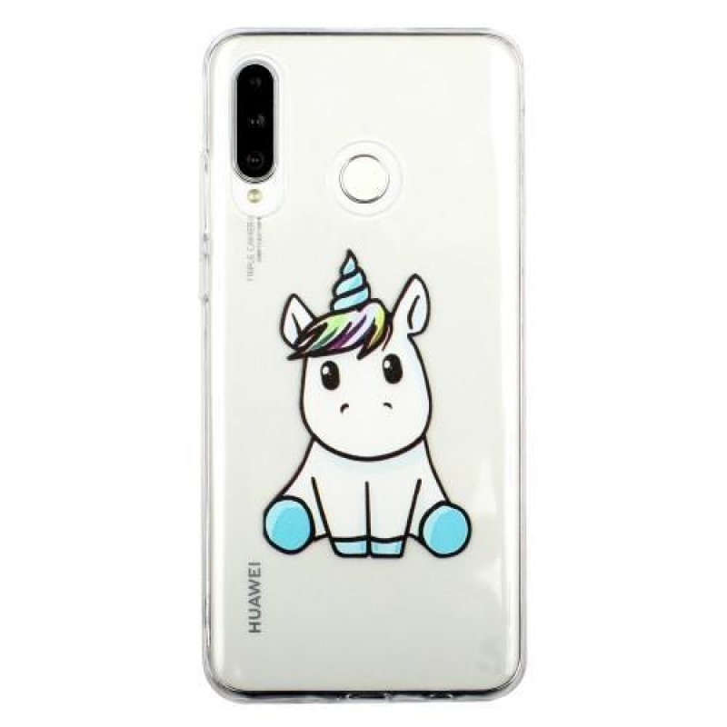 Mintás zselés tok Samsung Galaxy M20 készülékhez - egyszarvú