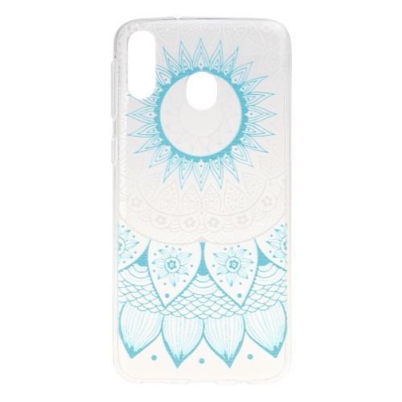 Mintás zselés tok mobil Samsung Galaxy M20 - kék mandala
