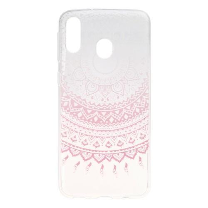 Mintás gél tok Samsung Galaxy M20 készülékhez - rózsaszín mandala