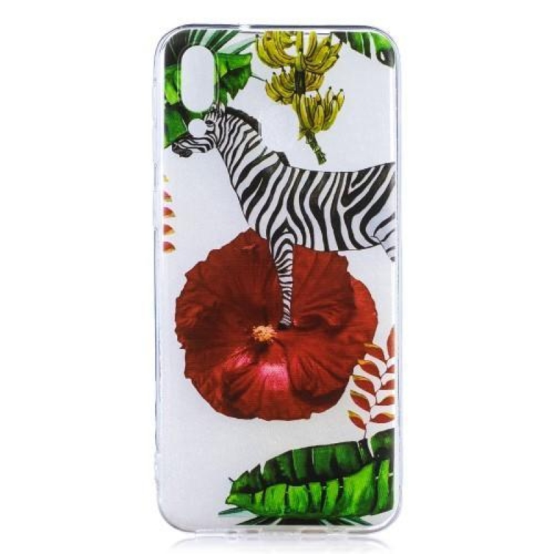 Mintás zselés tok Samsung Galaxy M20-hoz - zebra