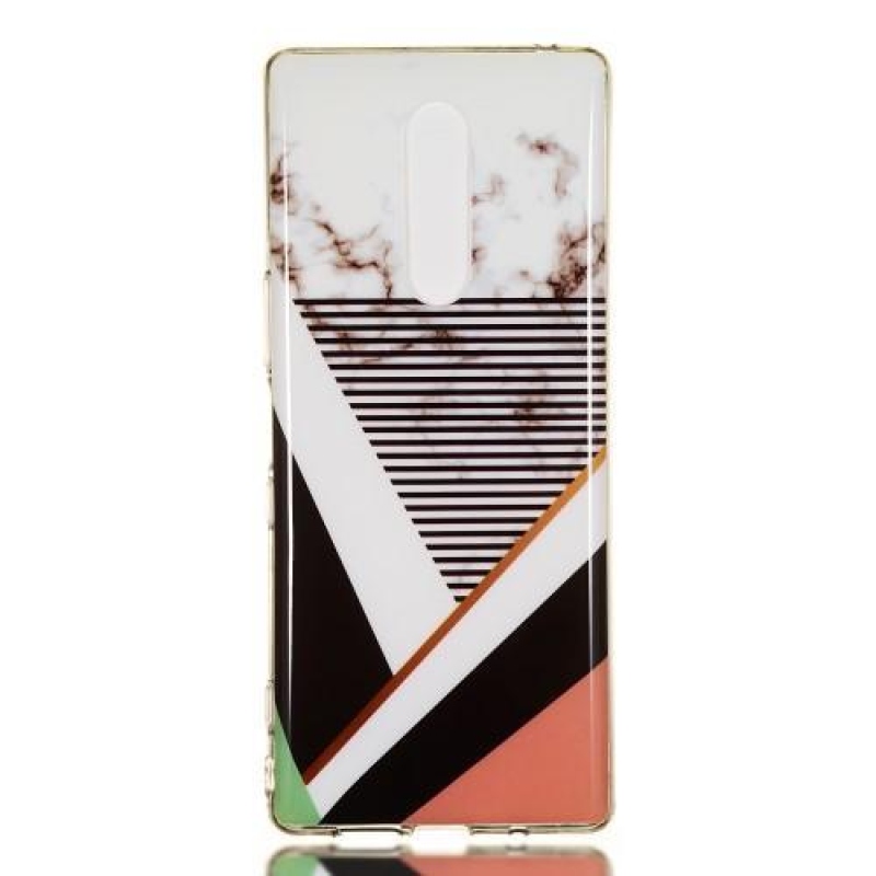Mintás zselés tok Sony Xperia 1 - absztrakt minta 5