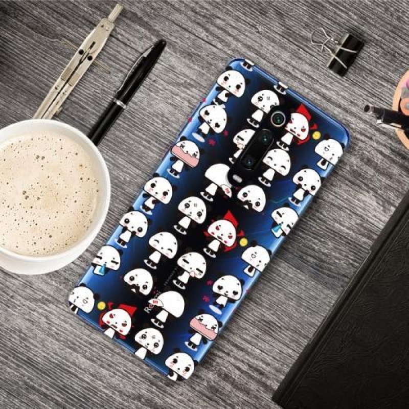 Mintás zselés tok Xiaomi Mi 9T / Mi 9T Pro - panda