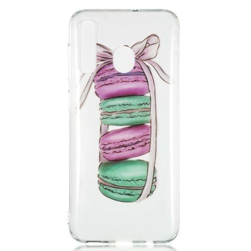 Mintás zselés tok Samsung Galaxy A50/A30/A30s/A20 készülékhez - makaróniák