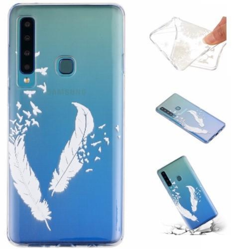 Mintás zselés tok Samsung Galaxy A9 készülékhez - fehér
