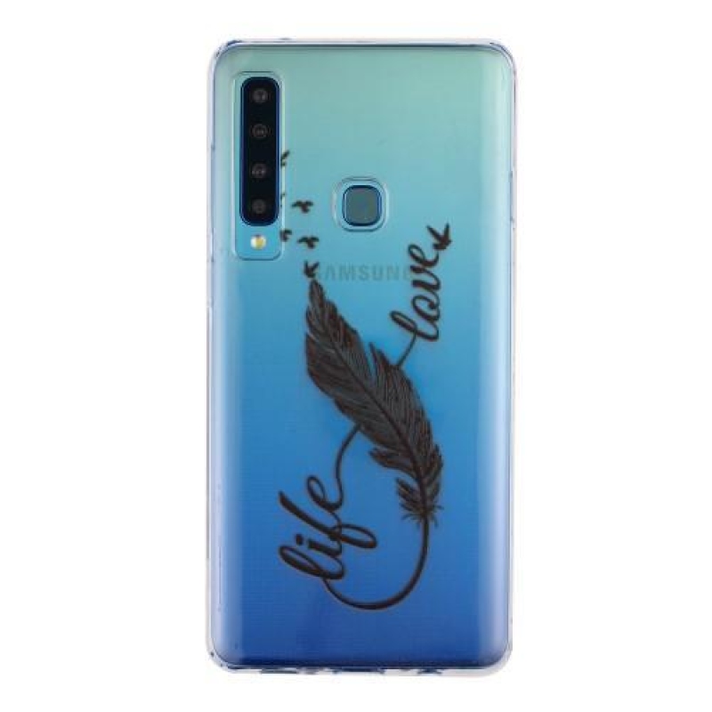 Mintás zselés tok Samsung Galaxy A9 készülékhez - fekete