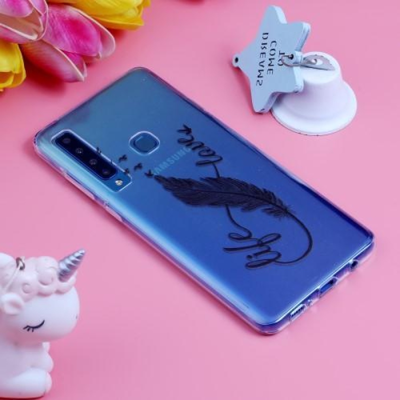 Mintás zselés tok Samsung Galaxy A9 készülékhez - fekete