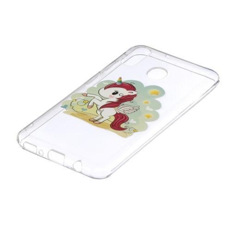 Mintás zselés tok Samsung Galaxy M20 készülékhez - egyszarvú