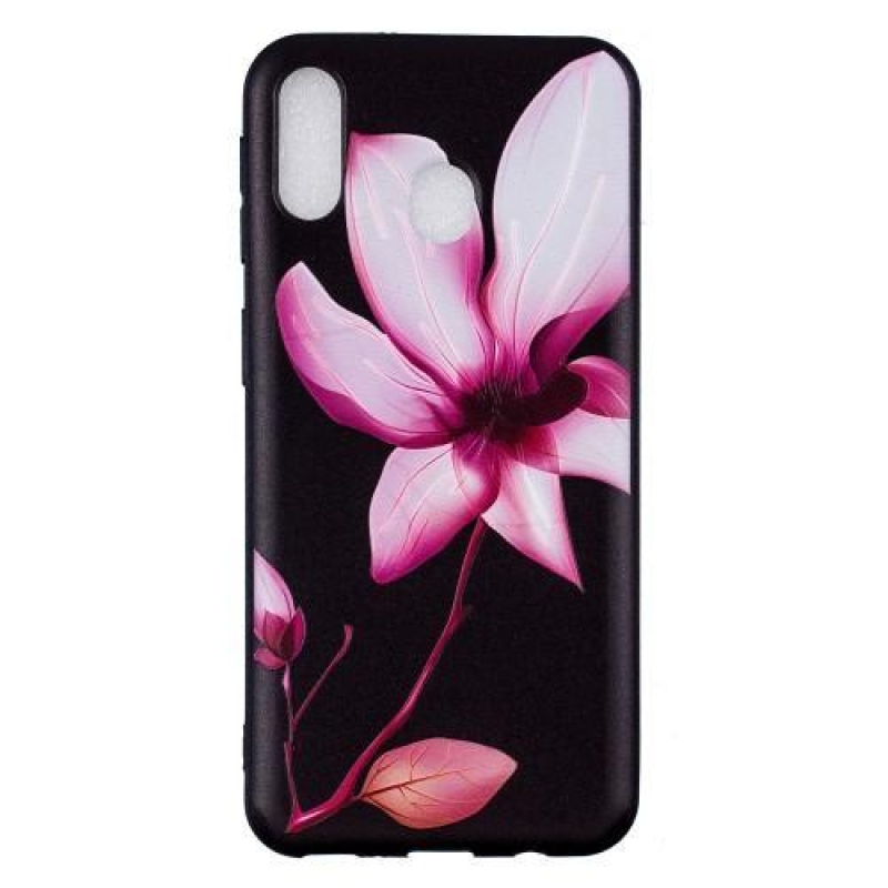 Mintás zselés tok Samsung Galaxy M20 - virágok