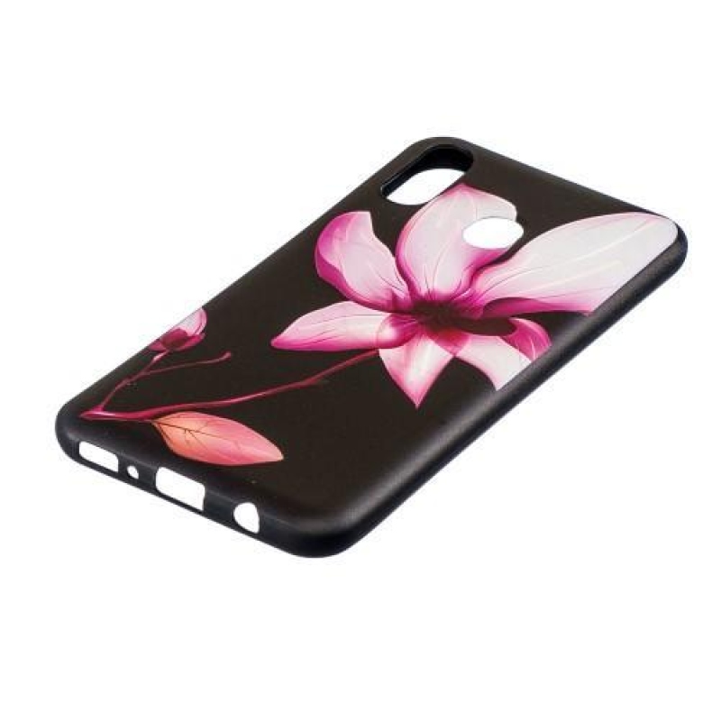 Mintás zselés tok Samsung Galaxy M20 - virágok