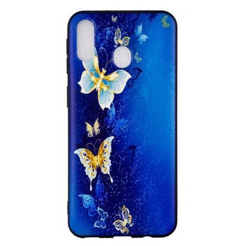 Mintás zselés tok Samsung Galaxy M20 - pillangó