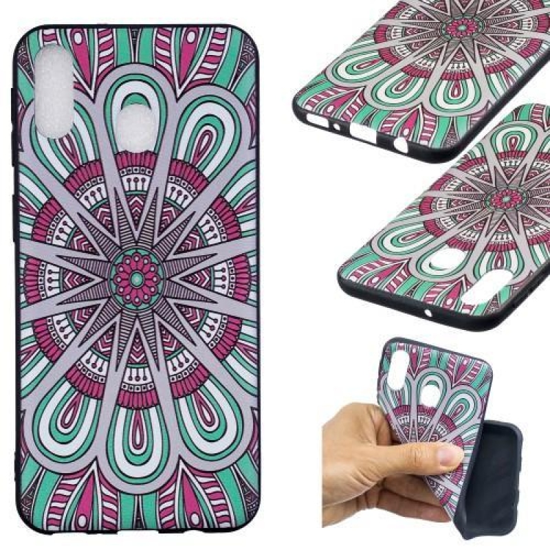 Mintás zselés tok Samsung Galaxy M20-hoz - szimmetrikus