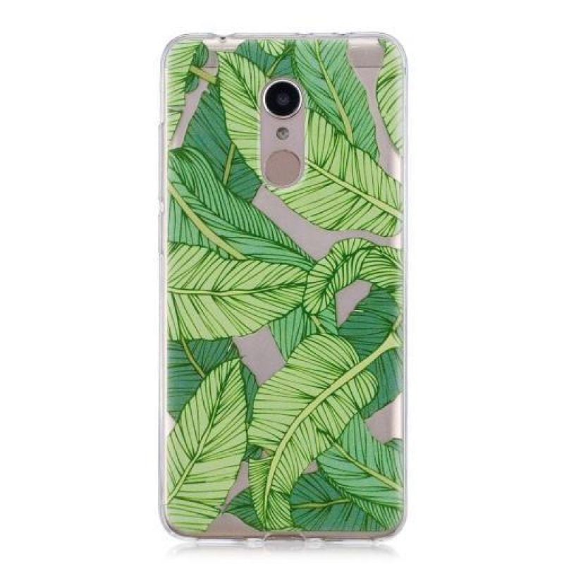 Mintás zselés tok Xiaomi Redmi 5 - zöld levelek