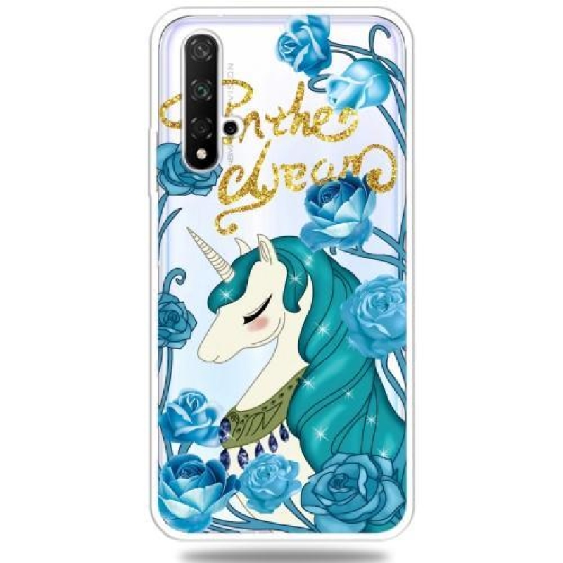 Minta kép zselés tok Honor 20 / Huawei Nova 5T - egyszarvú - egyszarvú