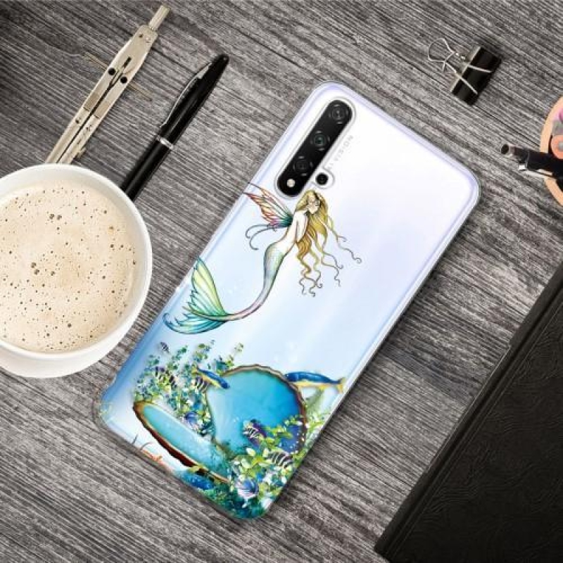 Mintás kép zselés tok Honor 20 / Huawei Nova 5T - sellő - hableány