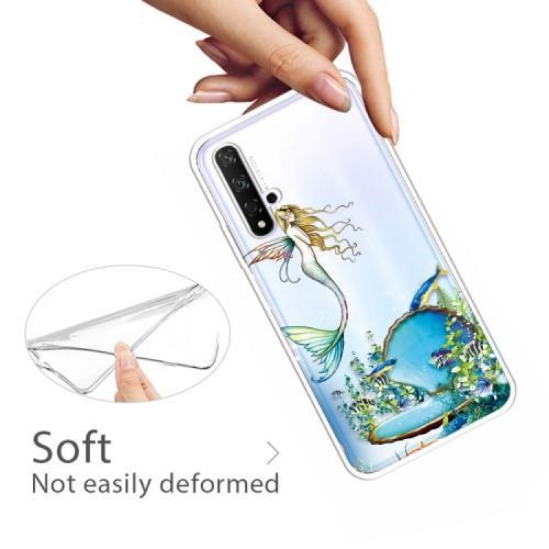 Mintás kép zselés tok Honor 20 / Huawei Nova 5T - sellő - hableány