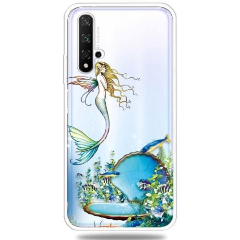 Mintás kép zselés tok Honor 20 / Huawei Nova 5T - sellő - hableány