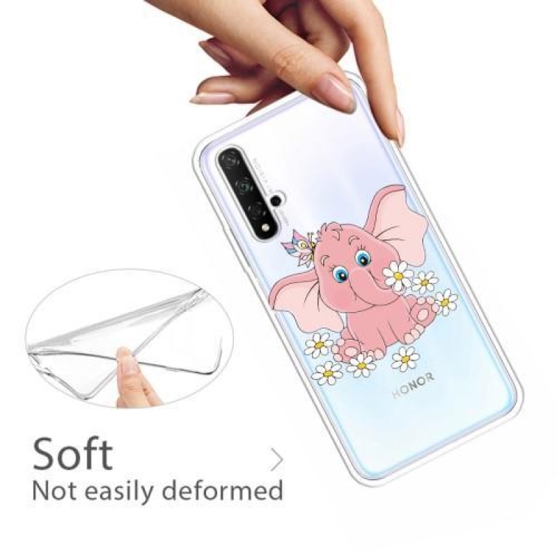 Minta kép zselés tok Honor 20 / Huawei Nova 5T - elefánt