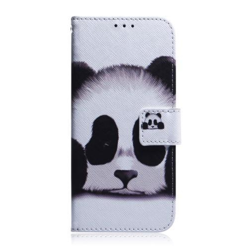 Mintás PU bőr pénztárca tok Samsung Galaxy A30 / A20 - panda