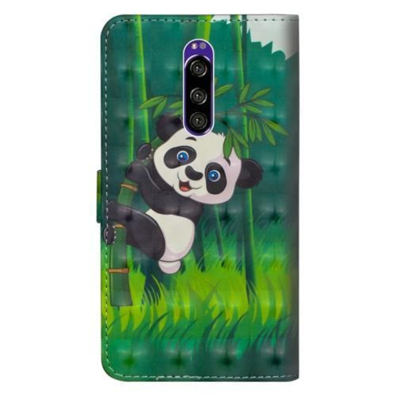 Minta PU bőr tok Sony Xperia 1 - panda