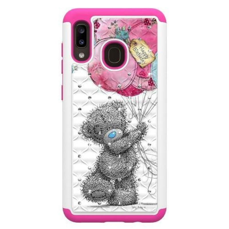 Mintás, tartós tok Samsung Galaxy A20 / Galaxy A30 készülékhez - mackó