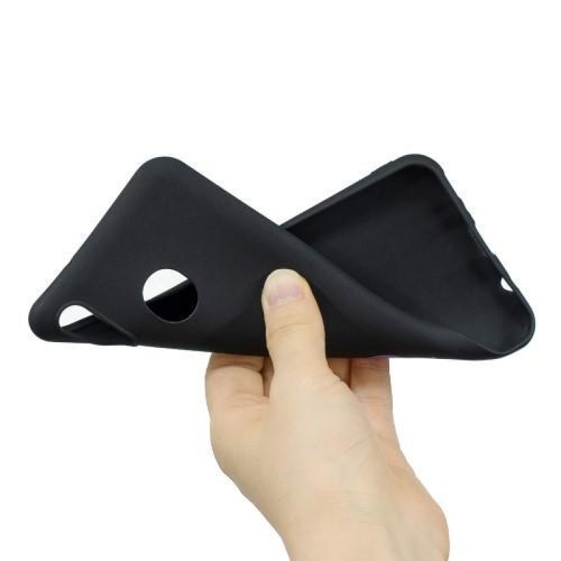 Mintás matt zselés tok Samsung Galaxy M20-hoz - fekete / egyszarvú