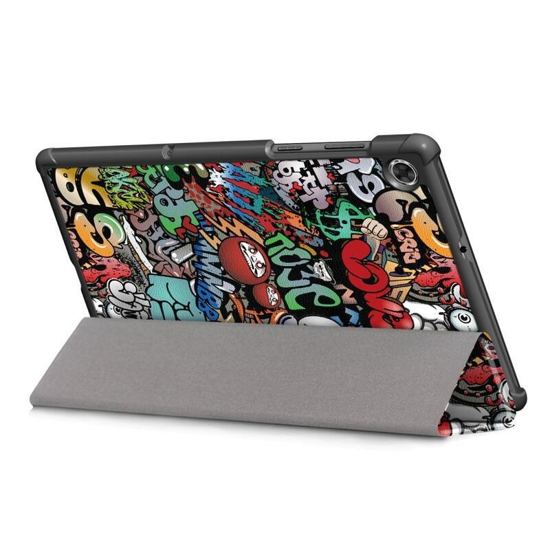 Patty okos pozicionáló tok Lenovo Tab M10 FHD Plus táblagéphez - graffiti