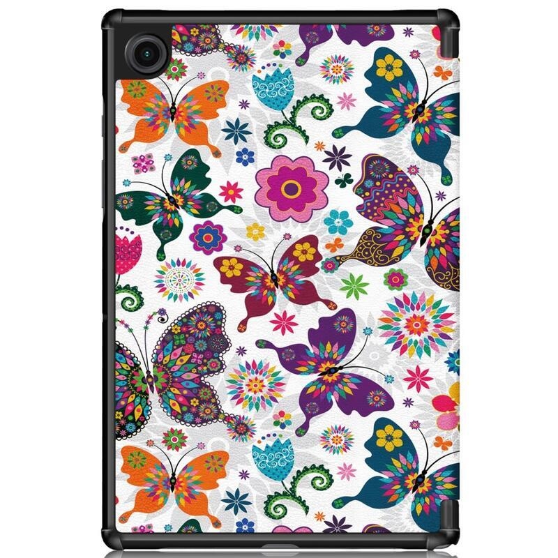 Patty okos pozícionálható tok Samsung Galaxy Tab A8 10.5 (2021) - pillangók és virágok - tablethez