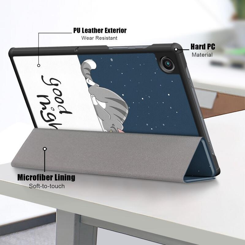 Patty okos pozicionálható tok Samsung Galaxy Tab A8 10.5 (2021) - álmos macska