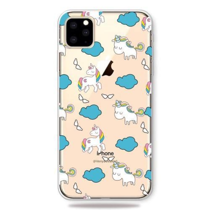 Patty zselés mobiltok Apple iPhone 11 Pro 5.8 (2019) - egyszarvúak és felhők