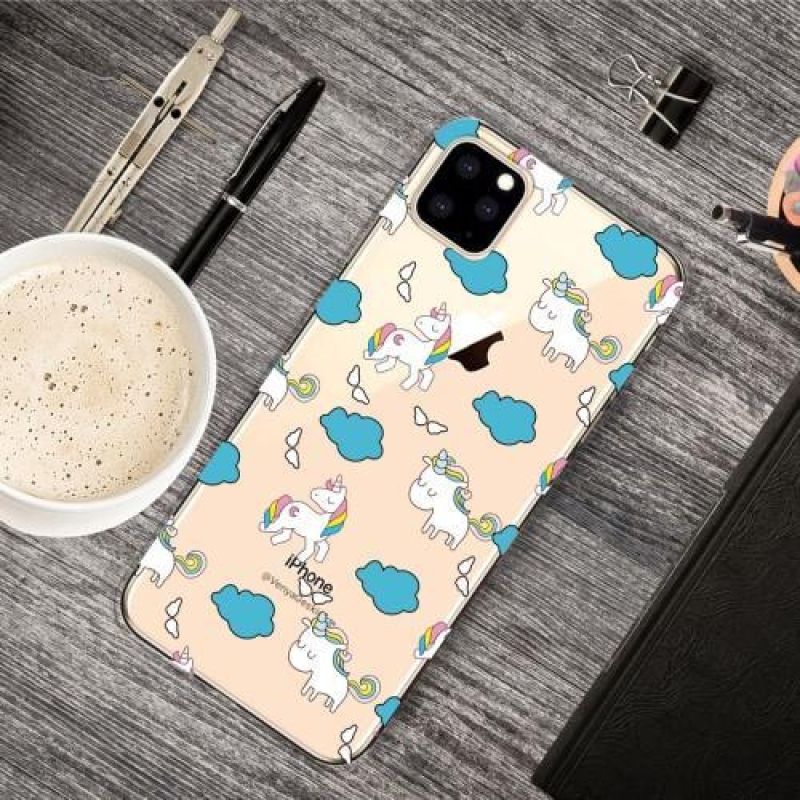 Patty zselés mobiltok Apple iPhone 11 Pro 5.8 (2019) - egyszarvúak és felhők