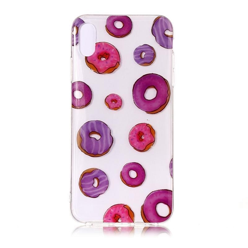 Patty zselés tok iPhone XS / X készülékhez - fánkok