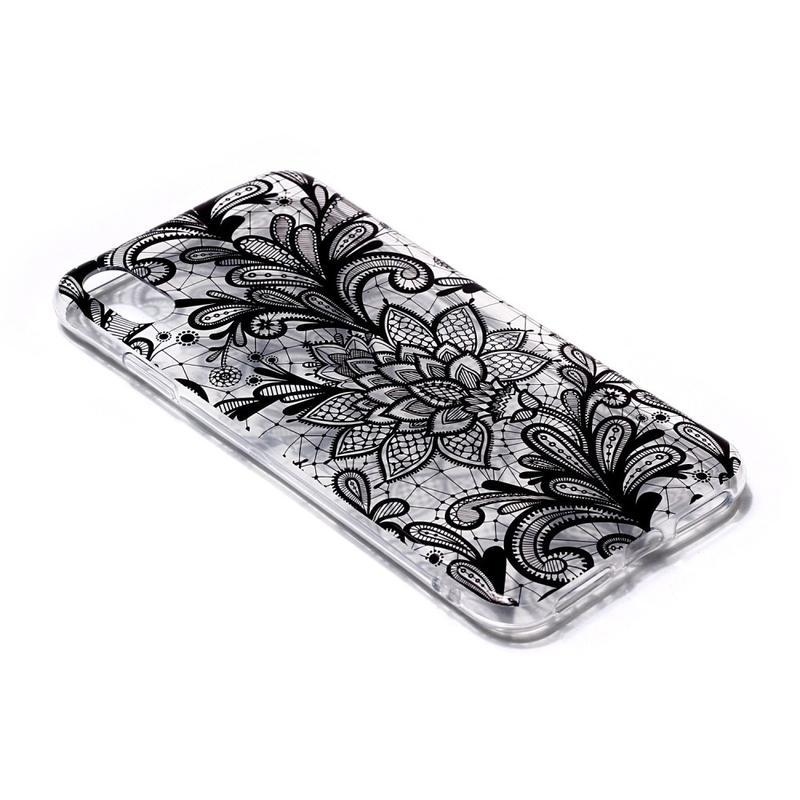 Patty zselés tok iPhone XS / X készülékhez - csipke virág