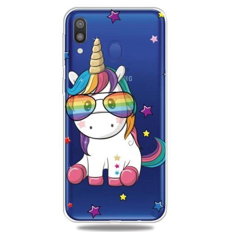 Patty gél tok Samsung Galaxy A30 / A20 készülékhez - egyszarvú és csillagok
