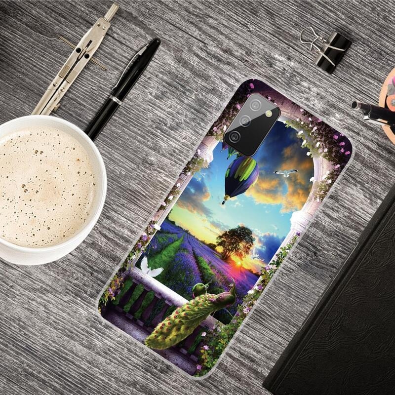 Patty gél tok Samsung Galaxy A03s (166.6 x 75.9 x 9.1mm) - léggömb a rét felett