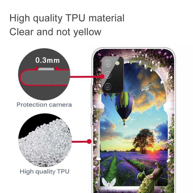 Patty gél tok Samsung Galaxy A03s (166.6 x 75.9 x 9.1mm) - léggömb a rét felett