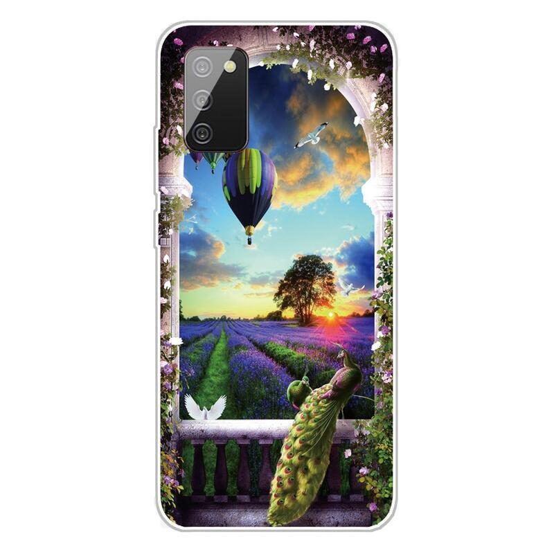 Patty gél tok Samsung Galaxy A03s (166.6 x 75.9 x 9.1mm) - léggömb a rét felett