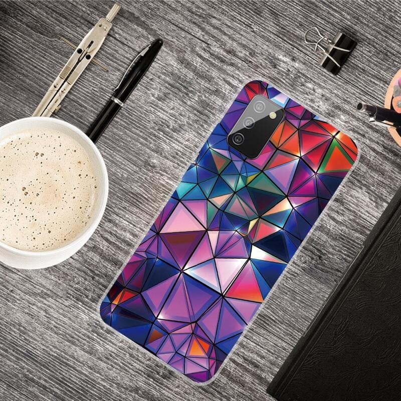Patty zselés tok Samsung Galaxy A03s (166.6 x 75.9 x 9.1mm) - színes geometriai formák