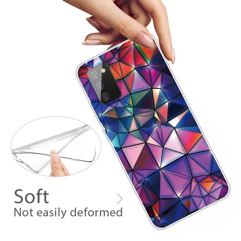 Patty zselés tok Samsung Galaxy A03s (166.6 x 75.9 x 9.1mm) - színes geometriai formák