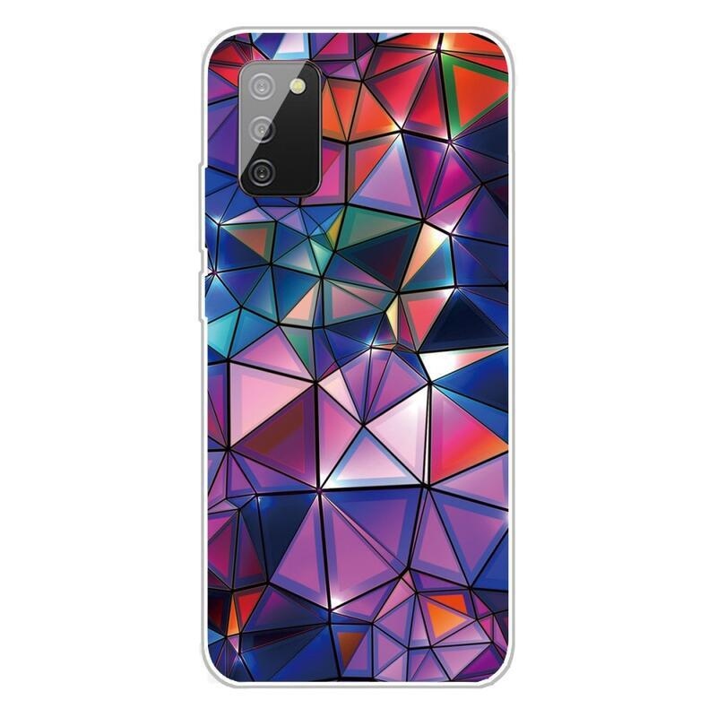 Patty zselés tok Samsung Galaxy A03s (166.6 x 75.9 x 9.1mm) - színes geometriai formák