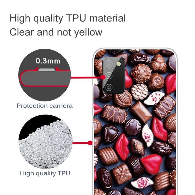 Patty gél tok Samsung Galaxy A03s (166.6 x 75.9 x 9.1mm) - csokoládé cukorka