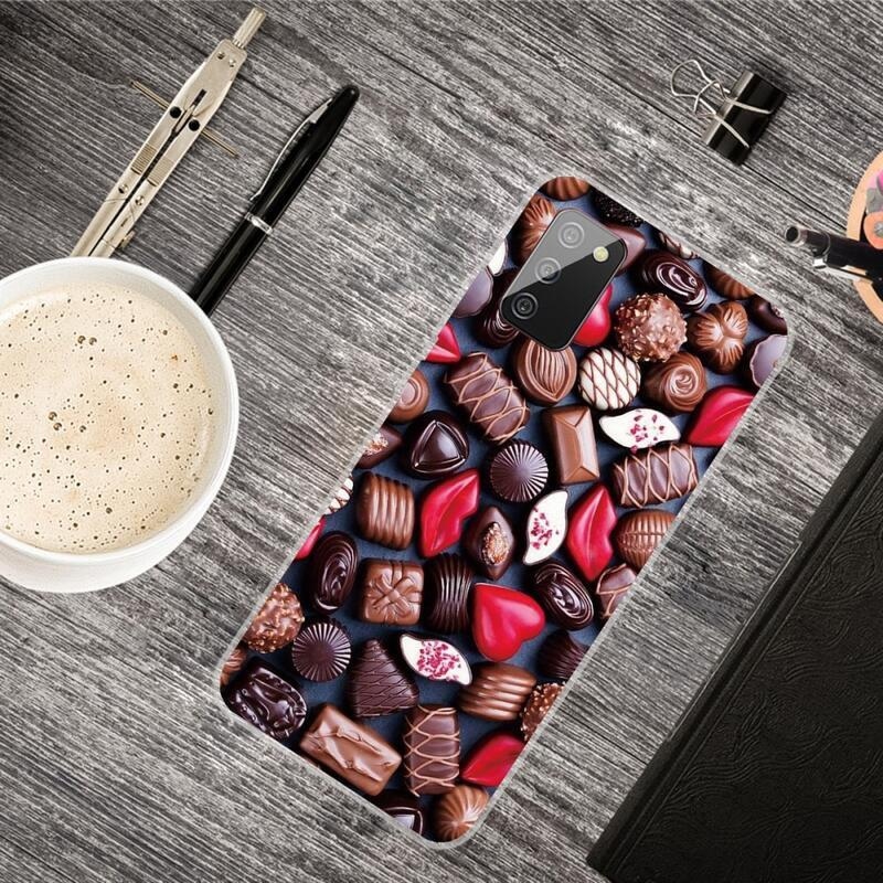 Patty gél tok Samsung Galaxy A03s (166.6 x 75.9 x 9.1mm) - csokoládé cukorka