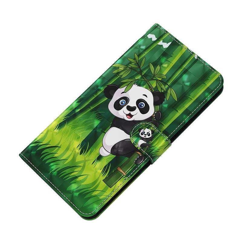 Nyomtatott pénztárca tok Xiaomi Redmi Note 11 4G/Note 11S 4G - panda a bambuszon