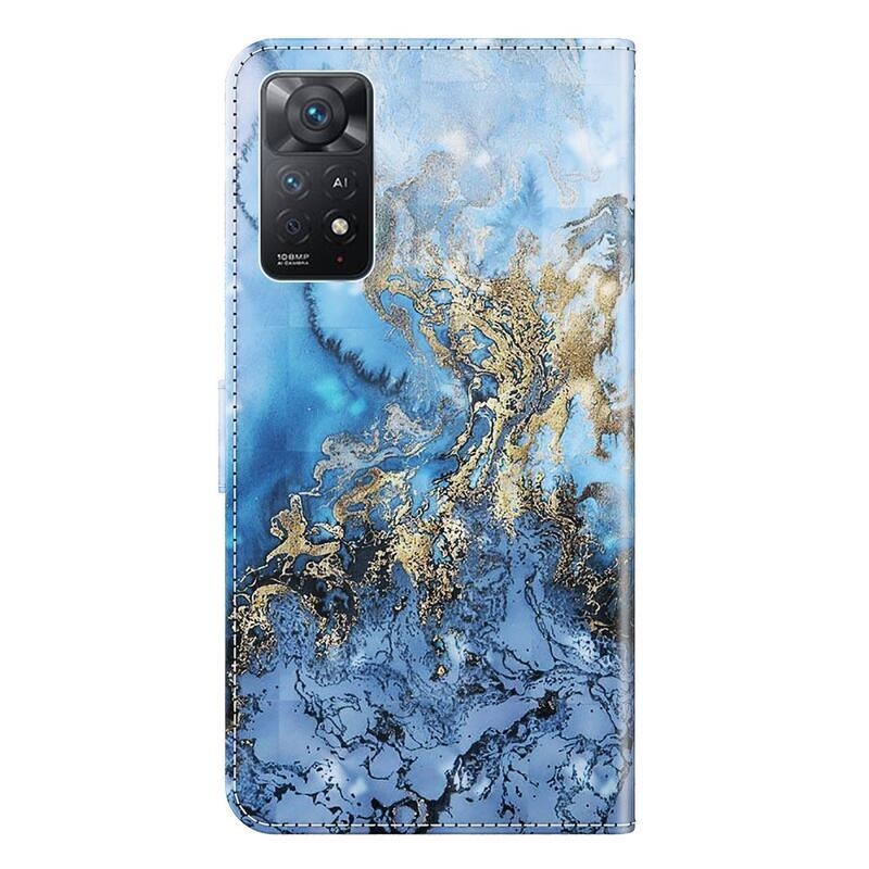 Nyomtatott pénztárca tok Xiaomi Redmi Note 11 Pro 4G/5G - absztrakt minta