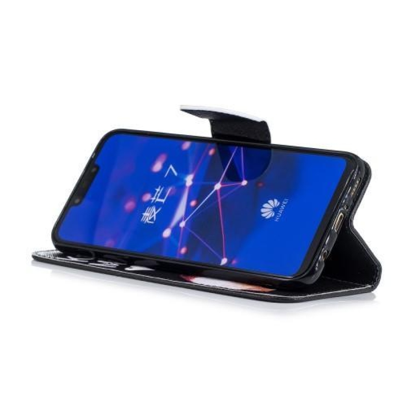 Patty PU bőr flip tok állvánnyal a Huawei Mate 20 Lite-hoz - malacpersely
