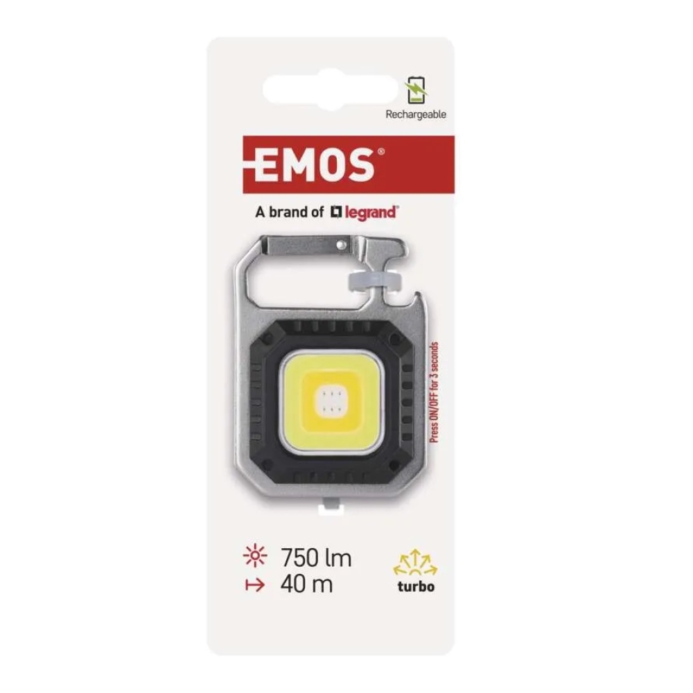 Újratölthető mini LED-es zseblámpa - függőlámpa, 750 lm