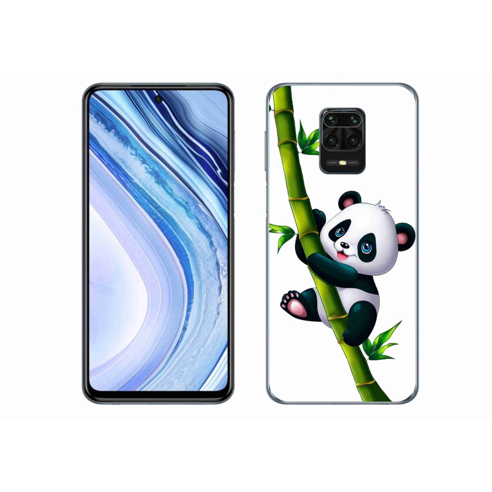Gél borítás mmCase a Xiaomi Redmi Note 9 Pro számára - panda a bambuszon