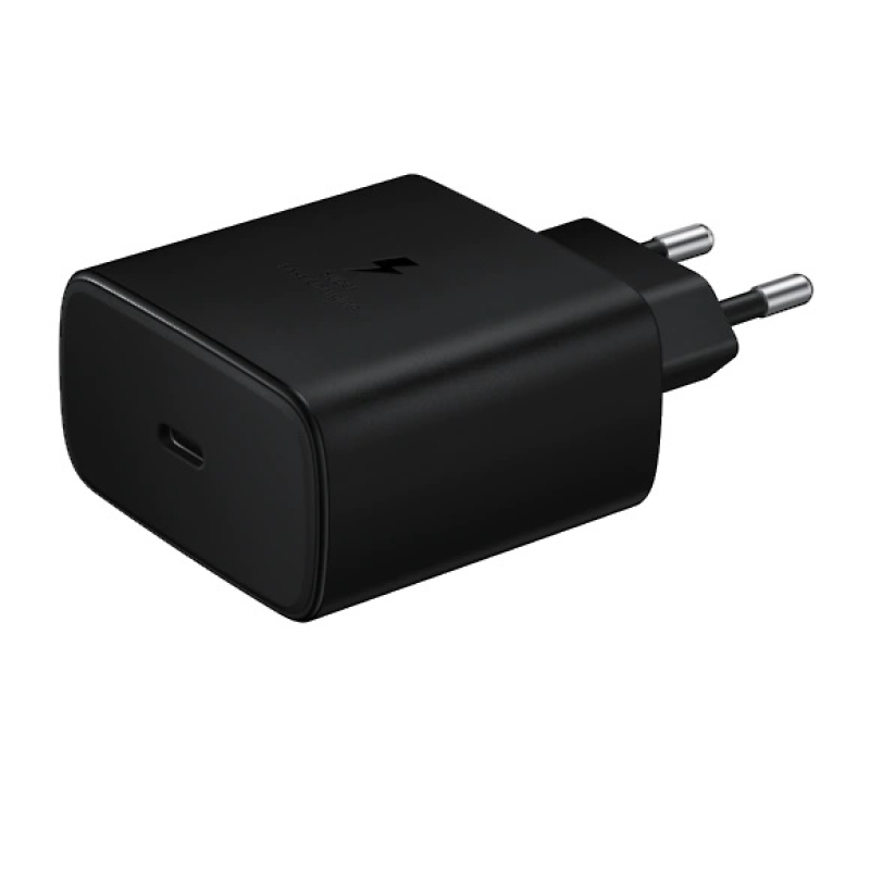 EP-TA845XBE Samsung USB-C 45W-os utazási töltő fekete színben