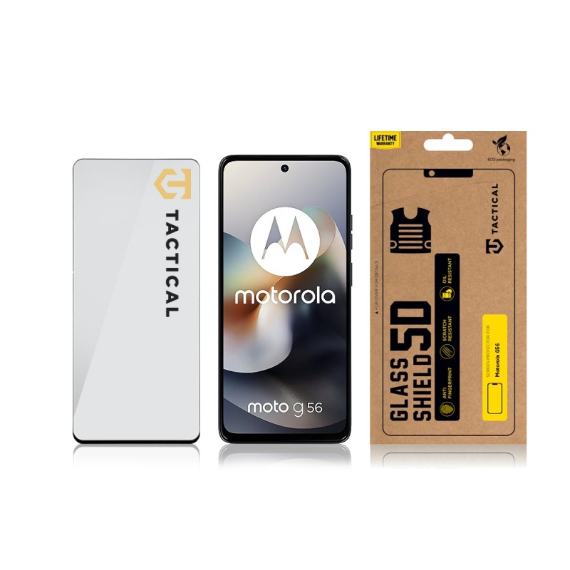 Tactical Glass Shield 5D üveg a Motorola G56-hoz Fekete