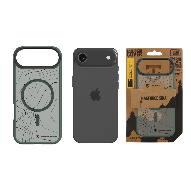 Taktikai MagForce Hyperstealth Sika borító iPhone 17 Air erdőzöldhöz
